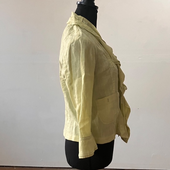 100% yellow linen jackets - Picture 7 of 10